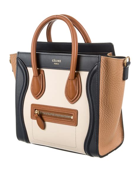 celine nano blue bag|Celine nano luggage tote bag.